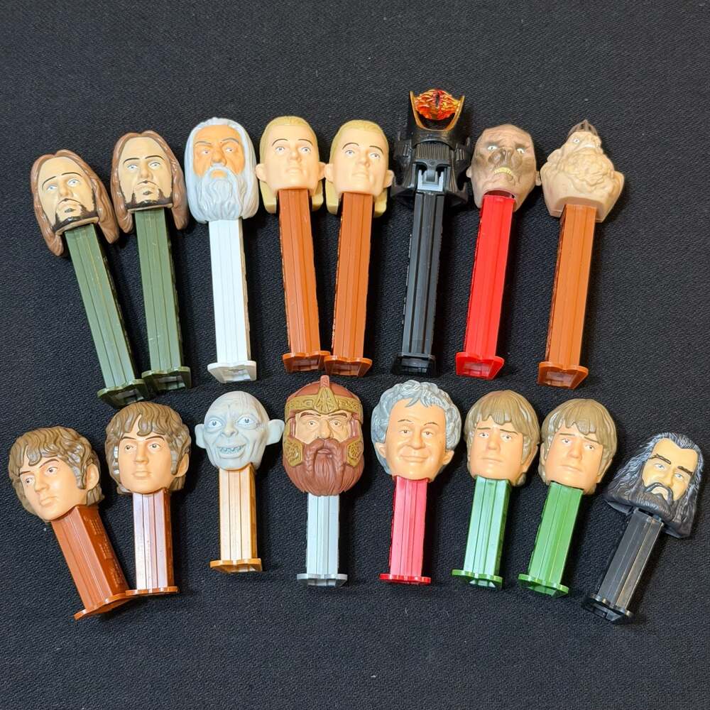 PEZ Lord of the Rings Collection Lot of 16 Dispensers Frodo, Gollum & More